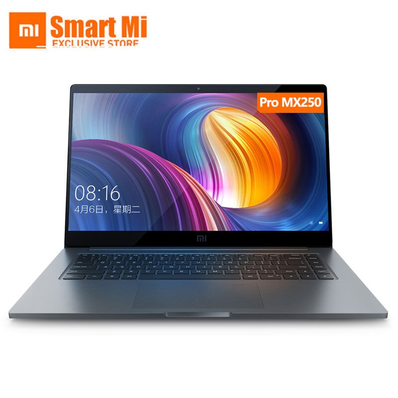 Xiaomi Mi Laptop Pro 15.6 inch Notebook i5/i7 8GB/16GB MX250 English Win10 Dual Dedicated Graphics Card Fingerprint Front Camera