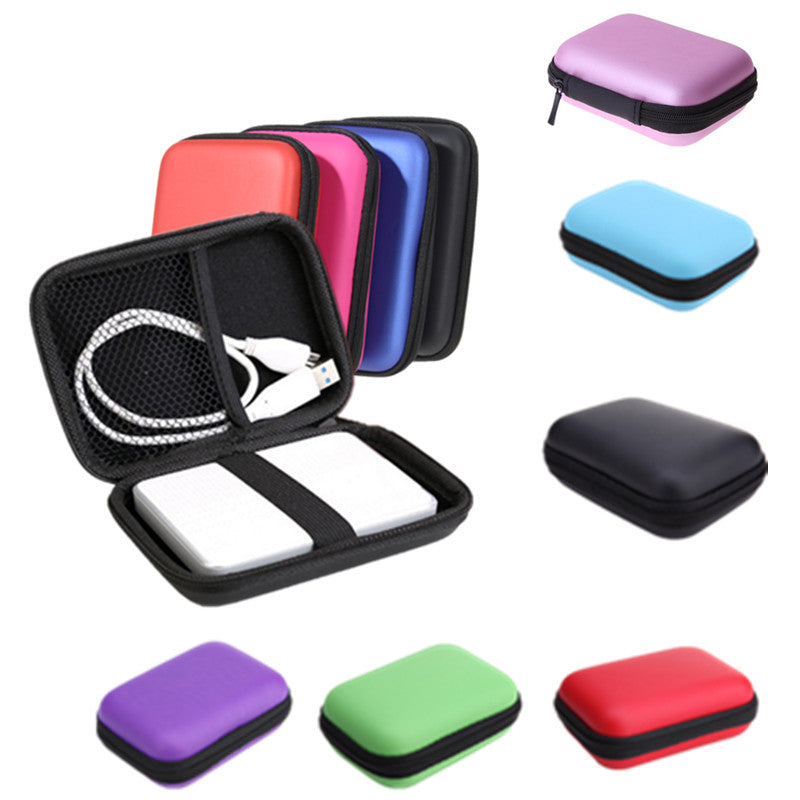 HDD Bag Hard Drive Disk Case Zipper Pouch Earphone External Protector Bags Cover Powerbank Mobile EVA Storage Carrier Box Caddy