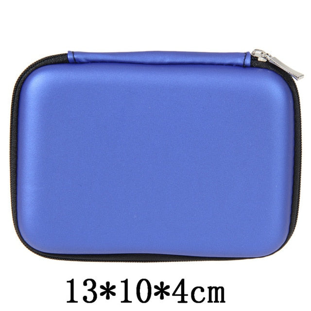 HDD Bag Hard Drive Disk Case Zipper Pouch Earphone External Protector Bags Cover Powerbank Mobile EVA Storage Carrier Box Caddy