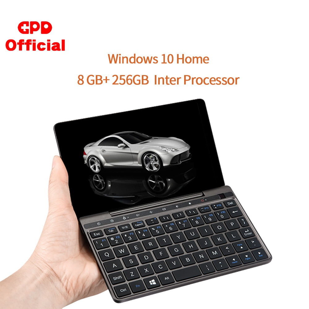 GPD Pocket 2 Pocket2 8GB 256GB 7 Inch Touch Screen Mini PC Pocket Laptop Notebook CPU Intel Celeron 3965Y Windows 10 System