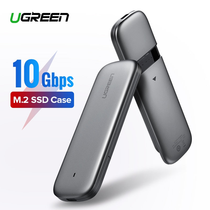 Ugreen M2 SSD Case NVME Enclosure M.2 to USB Type C 3.1 SSD Adapter for NVME PCIE NGFF SATA M/B Key SSD Disk Box M.2 SSD Case