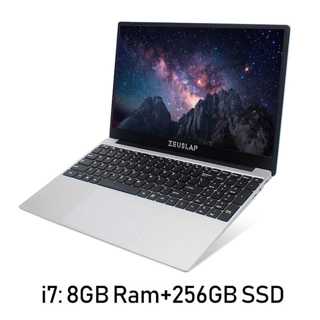 ZEUSLAP 15.6inch Intel Core i7 8GB Ram up to 1TB SSD 1920*1080P FHD Win10 Dual Band WIFI Netbook i7 Laptop Notebook Computer