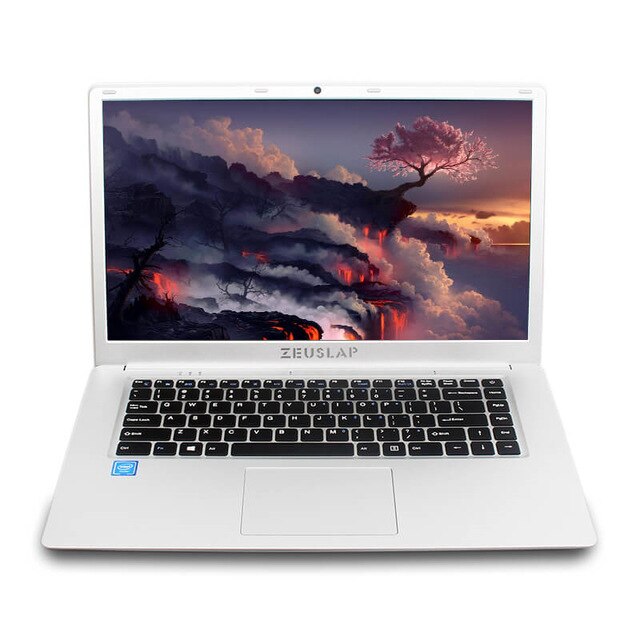 ZEUSLAP 15.6inch Narrow Frame 1920x1080P FHD Intel Quad Core  CPU 4GB DDR3 64GB eMMC Windows 10 Ultrabook Laptop Notebook